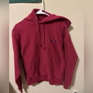 Red champion hoodie size M mens
